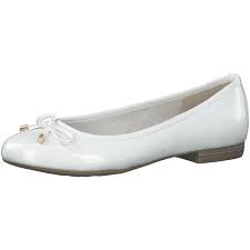 Marco Tozzi Ladies Ivory Patent Pomp : 22137-20