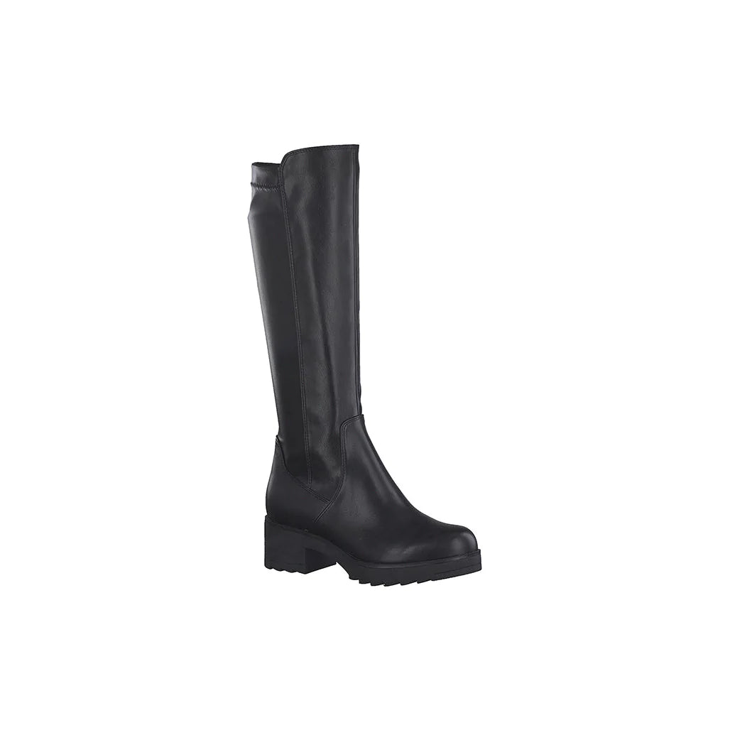 Marco Tozzi Ladies Black Knee High Boots : 25606-29